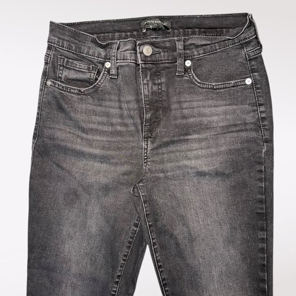 Banana Republic High Rise Slim Jeans Black Wash Petite Size 27/4 - Picture 2 of 7